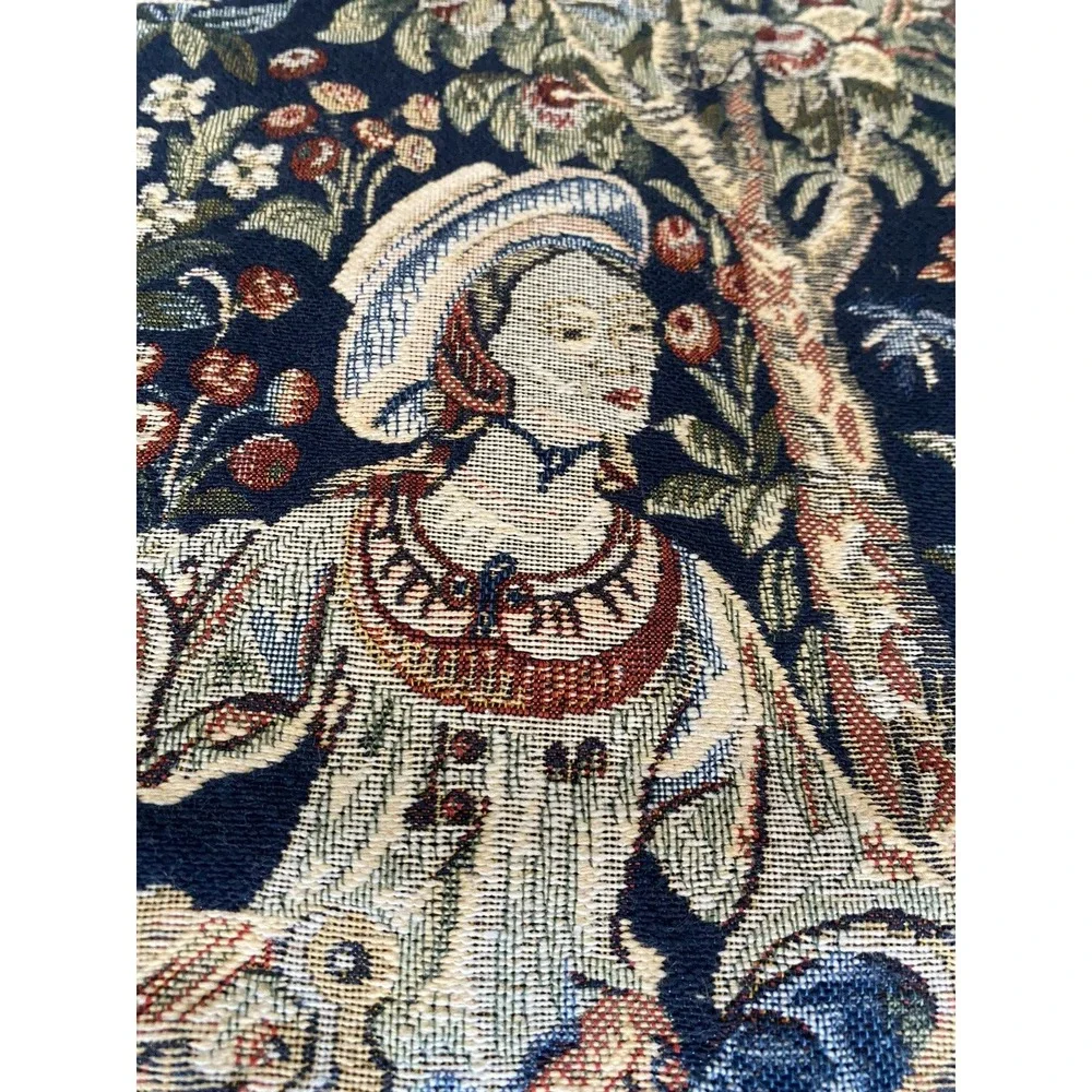 Lot 2 Craye Tapestry Tapisseries Lion Flandres France French Carder Sheep 24 x18